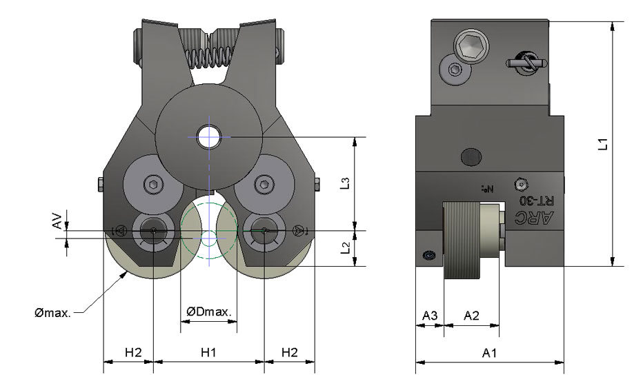 Cabezal Tangenciales RT-10 / RT-20 / RT-30